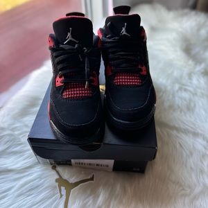 Jordan 4 Retro Mid Red Thunder Size 3Y